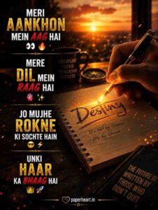 4 Line Attitude Motivational Shayari